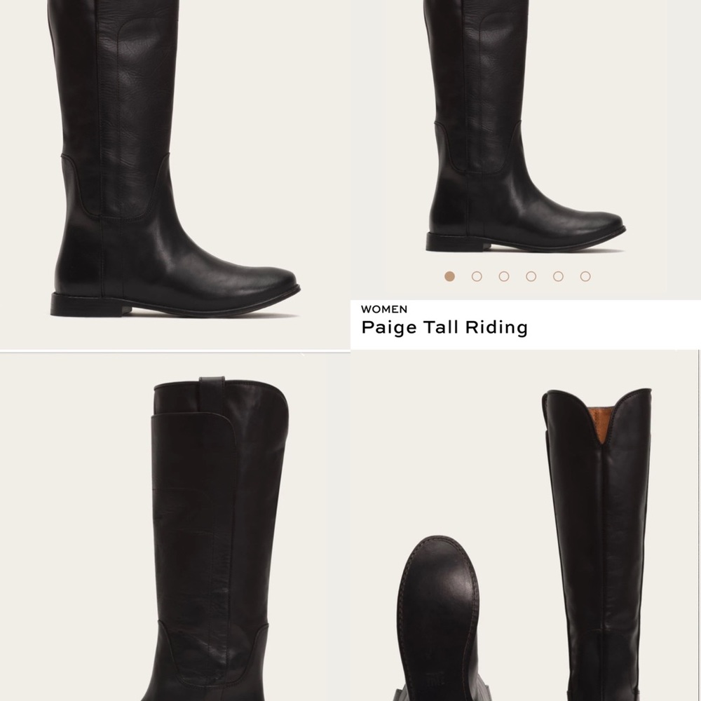 Frye Paige Tall Riding Boot Size 7.5 Black New